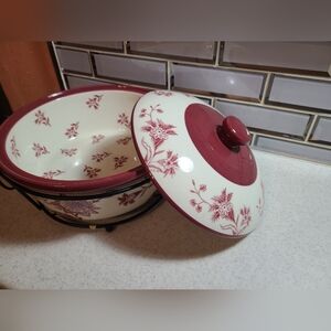 Casserole dish with lid And Wire Rack